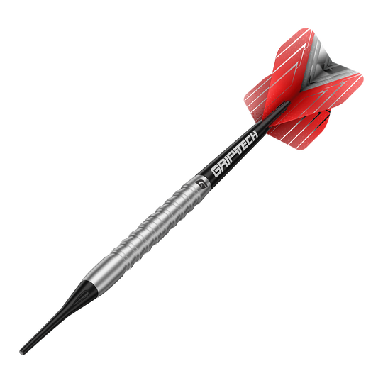 Dardos suaves GOAT Podium Silver - 18 g Abgebildet sind die GOAT Podium Silver Softdarts mit einem Gewicht von 18g. Die silbernen Darts sind speziell für das Softdart-Spiel entwickelt.