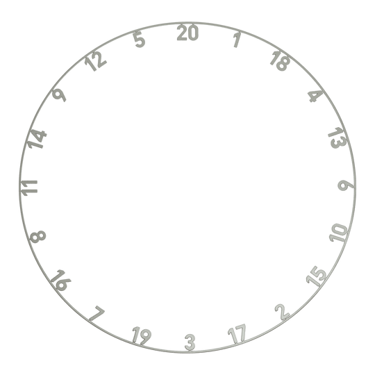 Precise 180 Endorphine Steeldartboard mit Nummernring - Nordic Grey Hier wird das Precise 180 Endorphine Steeldartboard mit Nummernring in Nordic Grey dargestellt. Die edle grau-schwarze Optik macht das Board besonders.
