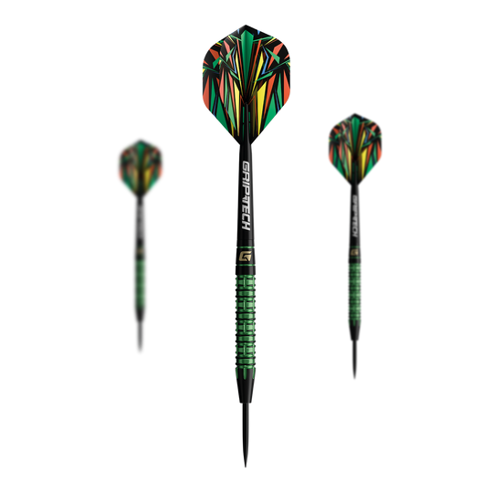 Šipky GOAT Athlete Green Tungsten Steel GOAT Athlete Tungsten Steeldarts sind als Set abgebildet. Die Darts zeichnen sich durch hochwertige Verarbeitung aus.