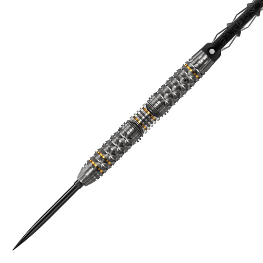 Abgebildet sind die Harrows Opus Quick Point Steeldarts mit 23g Gewicht. Sie sind für den professionellen Einsatz geeignet.