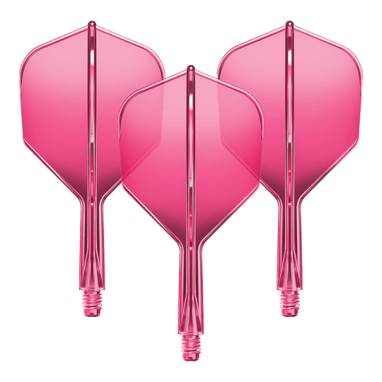 Sistema di alberi di volo GOAT A1R No6 - Rosa neon Abgebildet ist ein Flight-Shaft-System für Darts in Neonpink mit einer Länge von 19mm. Das Set gehört vermutlich zur GOAT A1R No6 Serie.