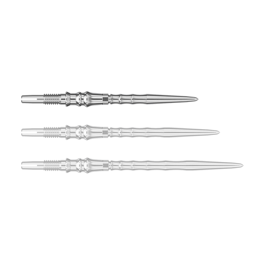 Puntas de dardo Target Japan Premium Swiss Point - Plateadas Das Bild zeigt Dartspitzen in Silber. Die Datei heißt "340379_Target_Japan_Premium_SwissPoint_Dartspitzen_Silber_30mm_1".