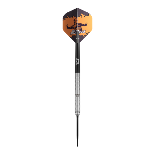 Bulls NL Dirk Van Duijvenbode Original Convertible Point Steeldarts Abgebildet sind Bulls NL Dirk Van Duijvenbode Original Convertible Point Steeldarts. Das Set wird detailliert präsentiert.