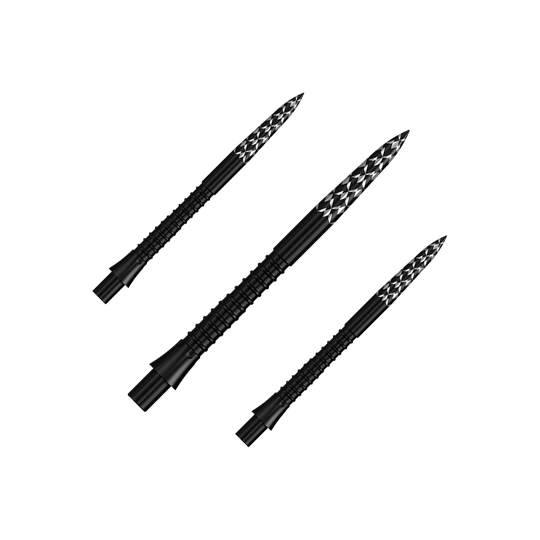 Embouts de fléchettes Mission Caliburn EVO avec logo GV - Noir Dieses Bild zeigt ein Set von Mission Caliburn EVO GV-Logo Steeldartspitzen in Schwarz, 32 mm. Die Dartspitzen sind für professionelle Dartspiele geeignet.