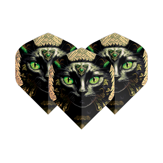 Lety v pětiboji Cat Pentathlon Flights Katze werden als Set präsentiert. Das Motiv einer Zeichnung ist sichtbar.