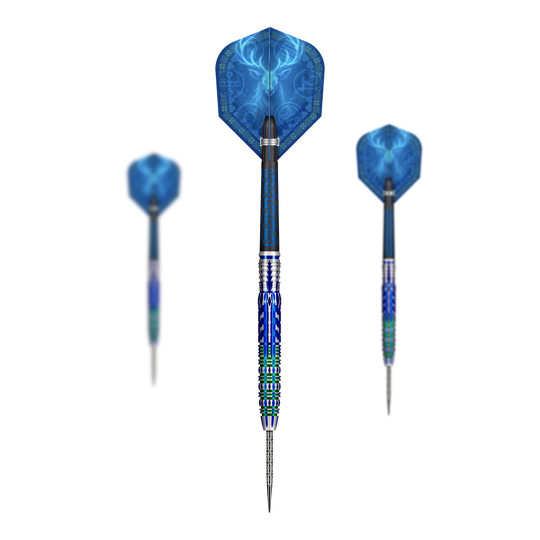 dardos de acero Shot Celt Merlin Abgebildet ist ein Set der Shot Celt Merlin Steeldarts. Diese Darts sind speziell für Präzision entworfen.