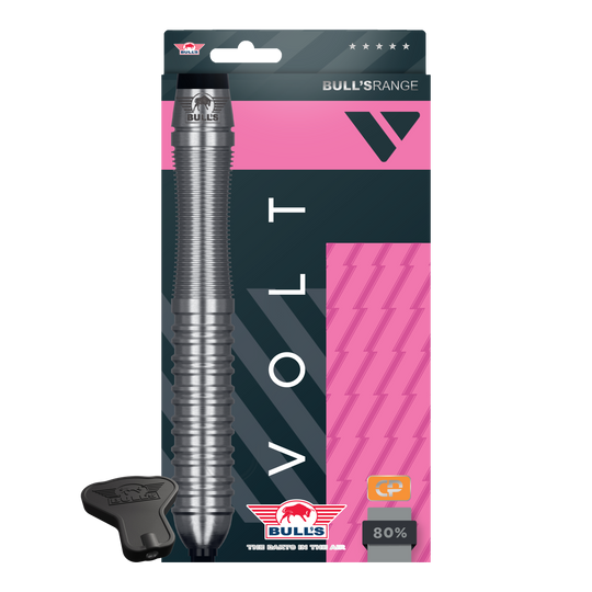 Šipky Bulls NL Volt Pink Convertible Point Steel Darts Abgebildet sind Bulls NL Volt Pink Convertible Point Steeldarts. Das Produkt hebt sich durch seine Farbwahl ab.