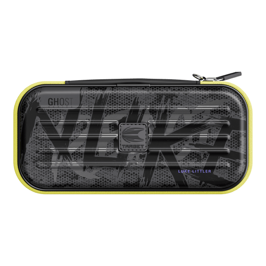 Abgebildet ist das Takoma Ghost Series Luke Littler Dartcase. Das stilvolle Dartcase bietet Platz für Dartpfeile und Zubehör.