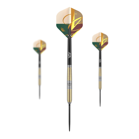 Das Bild präsentiert Bulls NL Vintago Ghost Convertible Points Steeldarts als Set. Dieses Dart-Set eignet sich für ambitionierte Spieler.