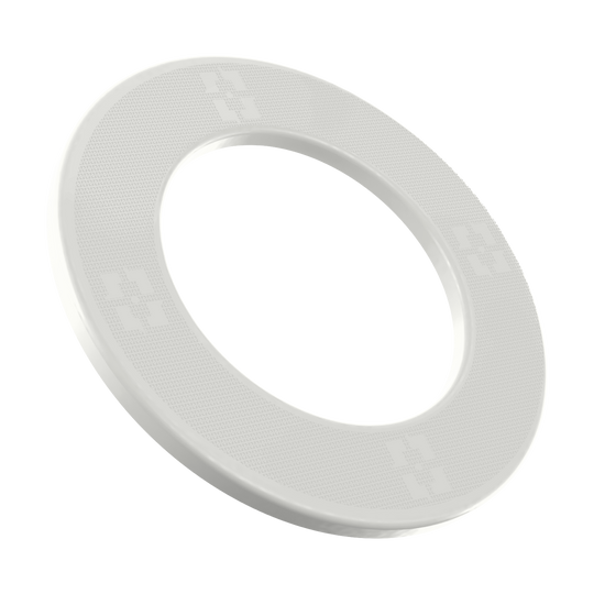 McDart Precision Nano Dartboard Surround Das Bild zeigt einen Artikel mit dem Namen MSF-K2_McDart_Precision_Nano_Dartboard_Surround_Wei_1. Es handelt sich vermutlich um einen weißen Dartboard-Surround von McDart.