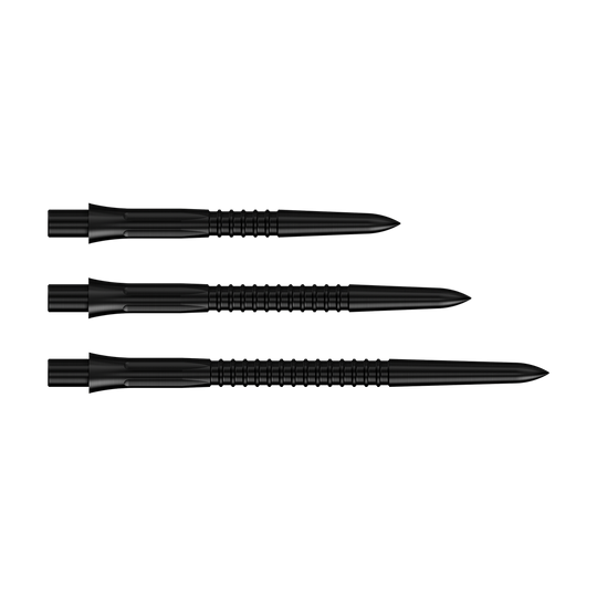 Puntas de dardos Mission Caliburn EVO GV1 - Negras Abgebildet sind die Mission Caliburn EVO Dartspitzen GV1 in Schwarz. Diese Dartspitzen sind ideal für Steeldarts geeignet.