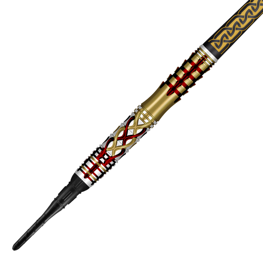 Fléchettes Shot Goths Alaric Soft - 20 g Zu sehen ist das Produkt Shot Goths Alaric Softdarts - 20g. Die Softdarts werden hier in einer seitlichen Perspektive abgebildet.