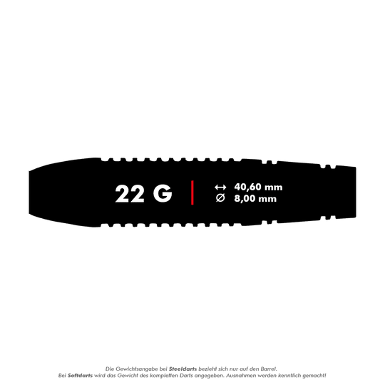 Red Dragon Reflex Zachte Darts - 22g