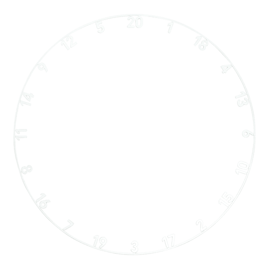 Abgebildet ist das Precise 180 Endorphine Steeldartboard mit Nummernring in Weiß. Das Produkt eignet sich ideal für Dartspieler aller Leistungsstufen.