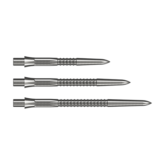 Puntas de dardos Mission Caliburn EVO GV1 - plateadas Auf dem Bild sieht man die Mission Caliburn EVO Dartspitzen GV1 in Silber. Die Spitzen sind für präzises Dartspiel konzipiert.