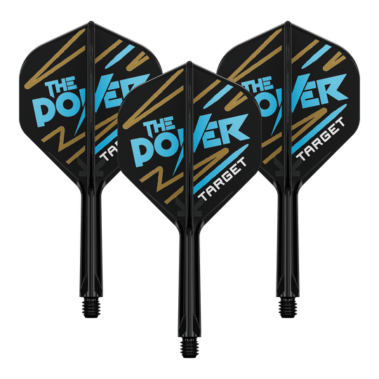 Target K-Flex Phil Taylor No2 Standard Flight-Shaft-System Dieses Bild zeigt einen K-Flex Phil Taylor Dart Flight im No2 Standardformat. Das Set umfasst Flights mit einer Länge von 26mm.