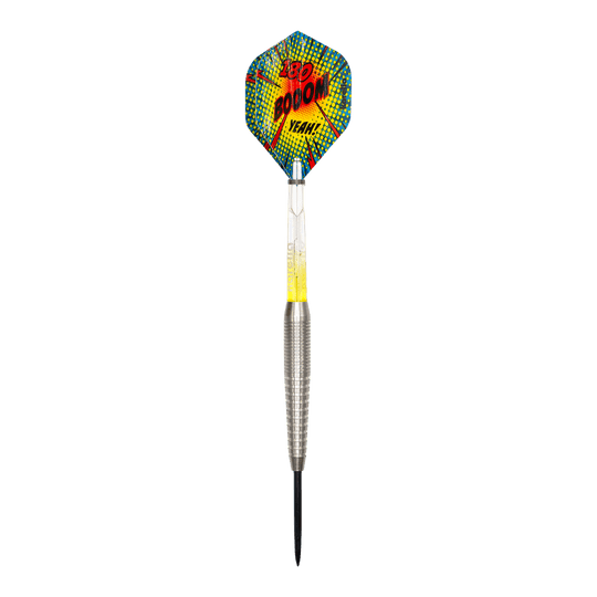 Dardos de acero Karella Comic Line CL-5 - 21 g Hier sieht man die Karella Comic Line CL-5 Steeldarts - 21g. Es sind stilvolle Steeldarts für präzises Werfen.