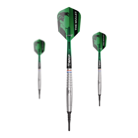 Dardos blandos Bulls Danny Jansen - 20 g Das Bild stellt ein Set der Bulls Danny Jansen Softdarts mit 20g dar. Ideal für Dartspieler, die leichte Softdarts bevorzugen.