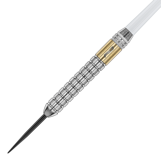 Red Dragon Gian Van Veen Messing Steeldarts - 21 g Gezeigt werden die Red Dragon Gian Van Veen Brass Steeldarts mit einem Gewicht von 21 g. Sie sind aus Messing gefertigt und bieten ein gutes Spielgefühl.