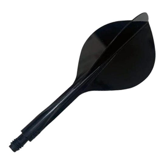 Condor Axe 120 Flight-System Teardrop - Schwarz Gezeigt wird das Condor Axe 120 Flight-System Teardrop in der Farbe Schwarz. Es ist ein Bestandteil für Dartpfeile.