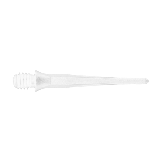 Puntas de dardo blandas Caliburn 2BA blancas - Paquete de 50 Gezeigt werden Caliburn 2BA Softdartspitzen in Weiß als praktischer 50er Pack. Diese weißen Softdartspitzen sind für viele Darts geeignet.