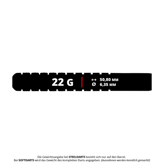 Dies ist das Produkt Red Dragon Rob Owen Stack Attack Steedarts - 22g. Das Bild stellt Steeldarts aus dieser Kollektion dar.