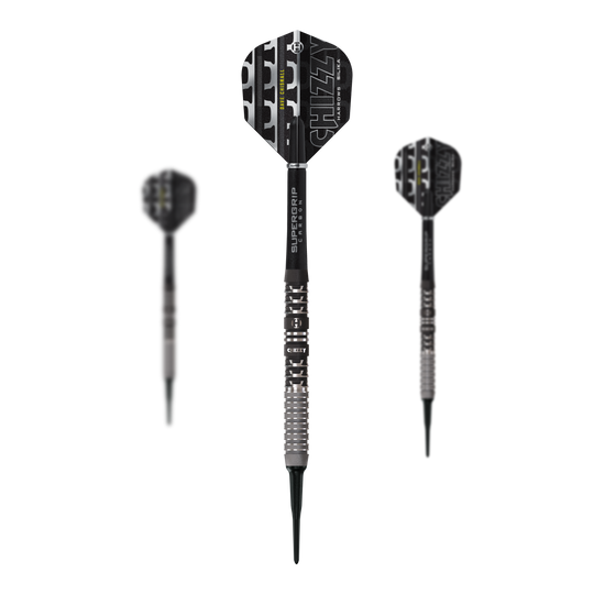 Dardos blandos Dave Chisnall Chizzy Serie 4 de Harrow Zu sehen ist das Set der Harrows Dave Chisnall Chizzy Series 4 Softdarts. Das Produkt ist für Dartspieler geeignet, die Softdarts bevorzugen.