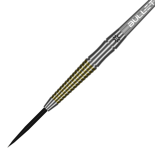 Ocelové šipky Bullet Fang Abgebildet sind die Bullet Fang Steeldarts aus Seitenansicht. Die Darts werden im Profil dargestellt.