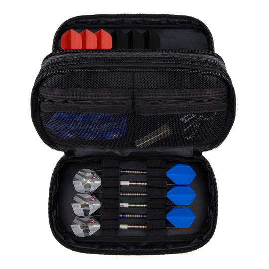 Bulls NL Carbon Wallet Das Bild zeigt das Bulls NL Carbon Wallet. Es ist eine stilvolle und kompakte Brieftasche für Dartzubehör.