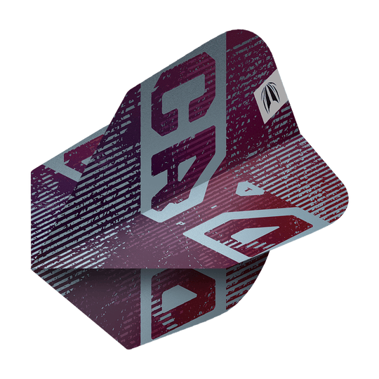 Target Pro Ultra Cryo No6 Flights - 3 Sets in Nahaufnahme. Das Bild zeigt das Design und die Farben der Dart Flights.