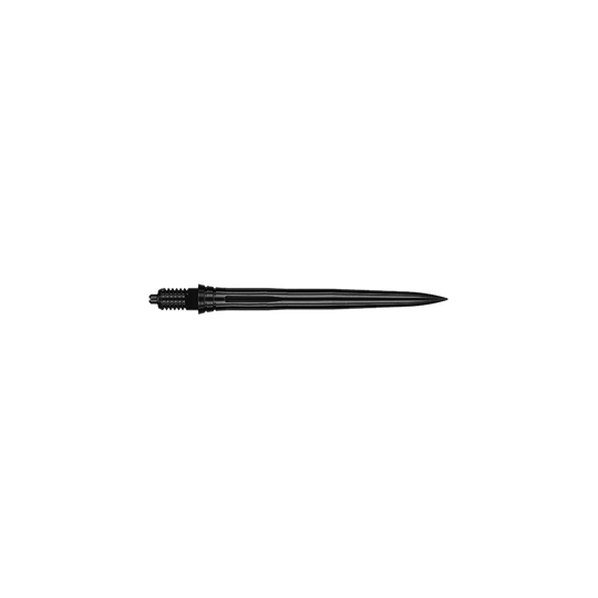 Puntas de dardo Caliburn EZ-EVO - Suaves - Negras Das Bild zeigt EVO181 Caliburn EZ-EVO Dartspitzen Smooth Schwarz 28mm. Es handelt sich um schwarze Dartspitzen in glatter Ausführung.