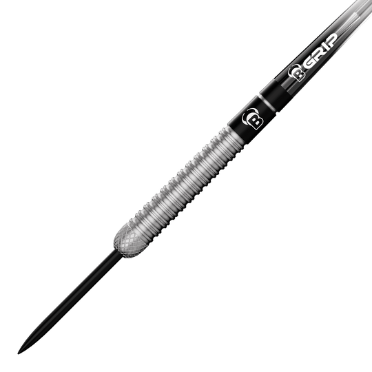 Das Foto zeigt die Bulls Leon Weber Steeldarts. Diese Darts sind für präzises Werfen entwickelt.