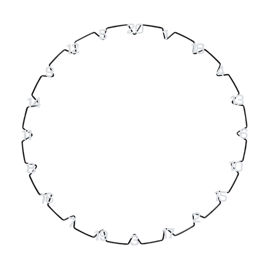 Unicorn Horizontal Number Ring Zahlenring