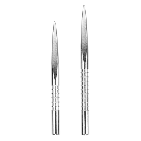 Target Fire Edge Point Silver Nickel Grooved - Tips