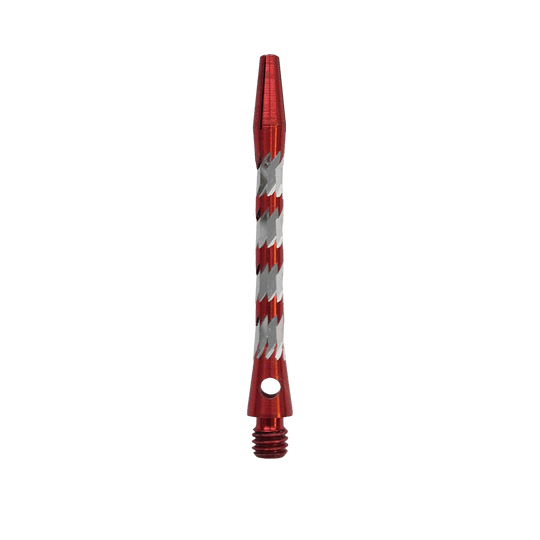 Tiges en aluminium Bulls NL Minor - Rouge - 46 mm Bulls NL Minor Aluminium Shafts in Rot, 46 mm lang. Das Bild zeigt einen roten Aluminiumschaft für Dartpfeile.