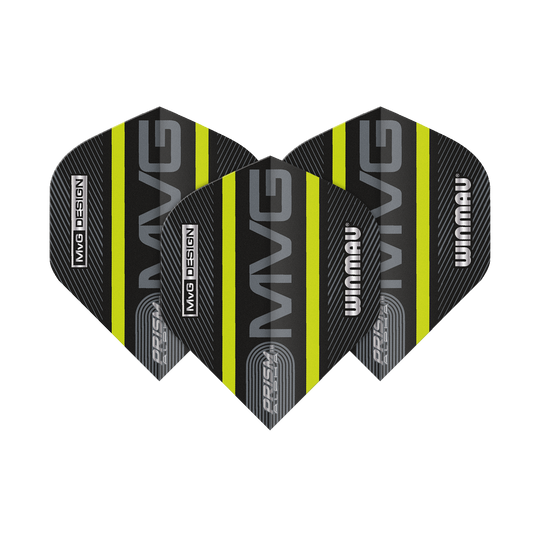 6915-188_Winmau_Prism_Alpha_MvG_Green_Standard_Flights_1DsuqRMQsWxUEQ Winmau Prism Alpha MvG Green Standard Flights in auffallender Optik. Die Flights liegen formschön nebeneinander.
