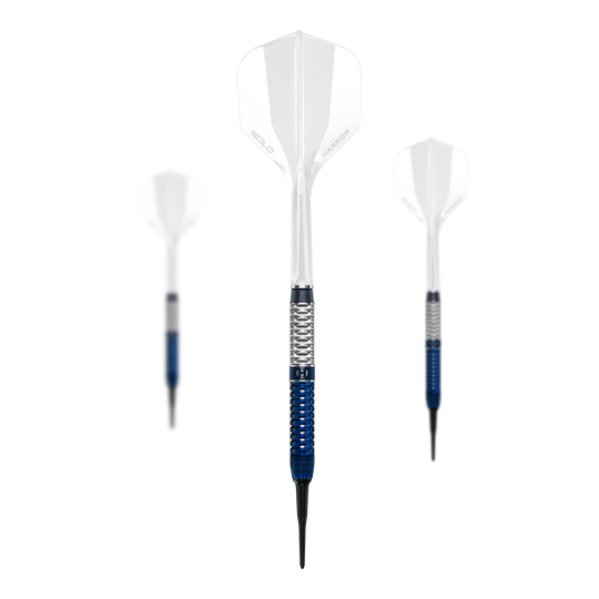 Harrows GEO Parallel Softdarts Hier sind die Harrows GEO Parallel Softdarts als Set abgebildet. Das Set eignet sich ideal für Einsteiger und fortgeschrittene Spieler.
