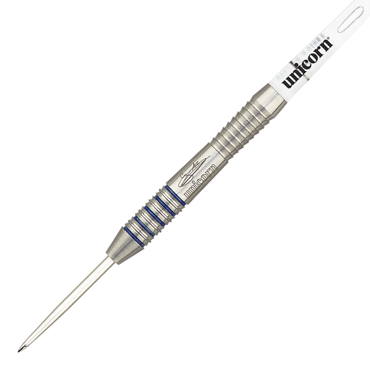 Unicorn Silver Star Var.3 Gary Anderson Steeldarts Abgebildet sind die Unicorn Silver Star Var.3 Gary Anderson Steeldarts. Drei silberfarbene Steeldarts liegen nebeneinander.