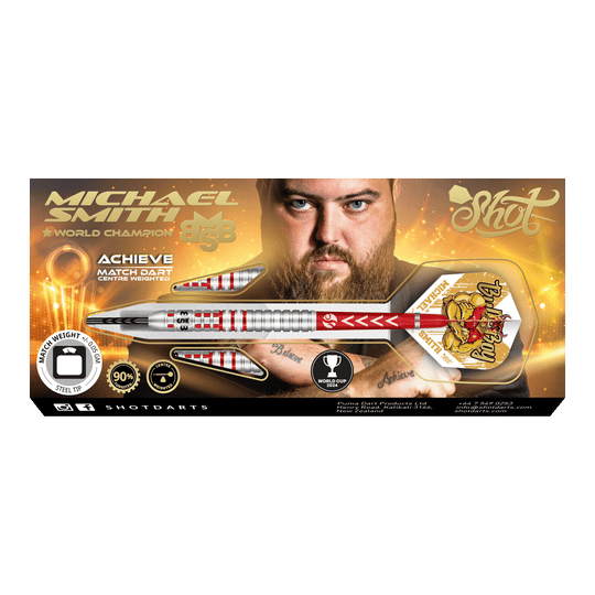 Shot Michael Smith Achieve World Cup 2024 Edycja limitowana Steeldarts - 24g