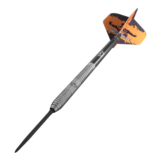 Bulls NL Dirk Van Duijvenbode Original Convertible Point Steeldarts Zu sehen ist Bulls NL Dirk Van Duijvenbode Original Convertible Point Steeldarts. Das Set besteht aus mehreren Darts.
