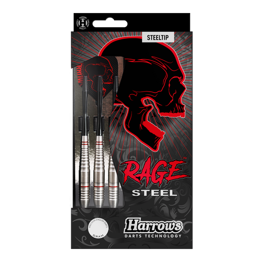 Ocelové šipky Harrow&#39;s Rage