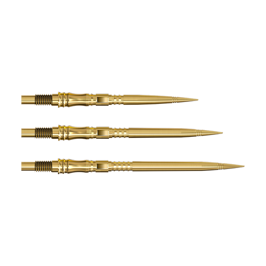 Harrows Quick Point Apex Axis Elite Series Dartspitzen - Gold Das Bild zeigt Darts-Zubehör. Der Artikelname ist nicht angegeben.
