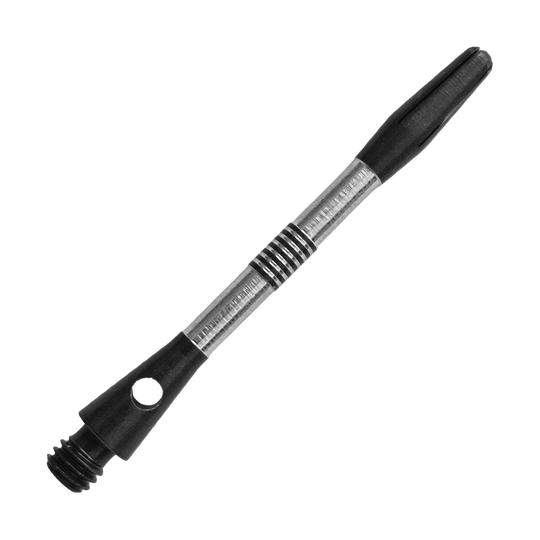 Bulls NL Cetra Aluminium Shafts - Schwarz Auf diesem Bild ist ein weiterer schwarzer Aluminium-Schaft zu sehen. Der Schaft ist für Dartpfeile geeignet und misst 34mm.