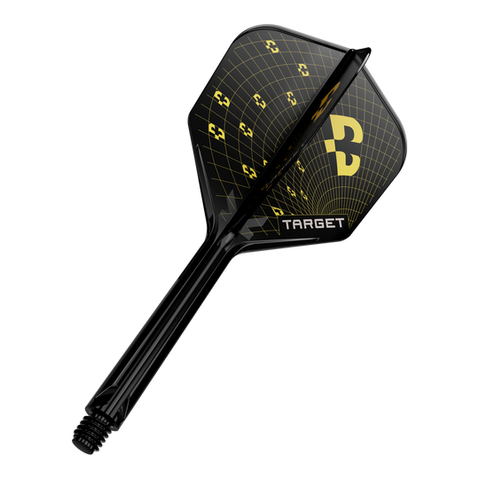 Target K-Flex Bolide No6 Flights Nahaufnahme eines Dart-Flights, wahrscheinlich Target K-Flex Bolide No6 in 33mm. Das Produkt wird einzeln präsentiert.