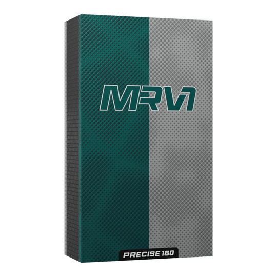 Fléchettes en acier Precise 180 MRV1 Das Produkt Precise 180 MRV1 Steeldarts - 23g ist abgebildet. Die Darts eignen sich für professionelle Spieler.