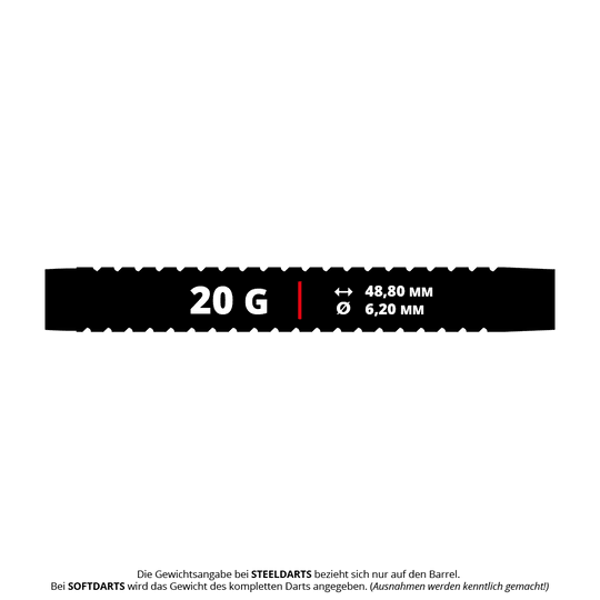 Měkké šipky Mission Mirage - 20g Mission Mirage Softdarts - 20g sind Softdarts für präzises Werfen. Sie sind für Dartboards mit elektronischen Feldern geeignet.