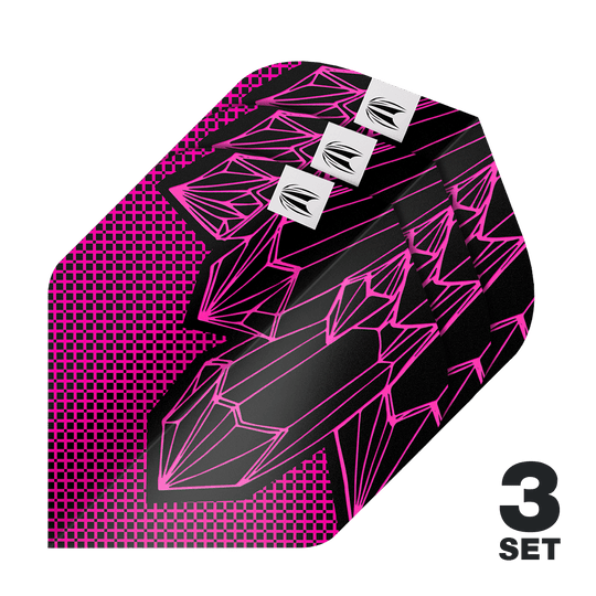 Target ProUltra Lorraine Winstanley GEN2 No2 Vuelos Estándar - 3 juegos Das Bild zeigt die Target ProUltra Lorraine Winstanley GEN2 No2 Standard Flights - 3 Sets. Diese Flights sind für Dartpfeile geeignet.