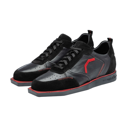 Triple20 Leather Dart Shoes - Nero Rosso