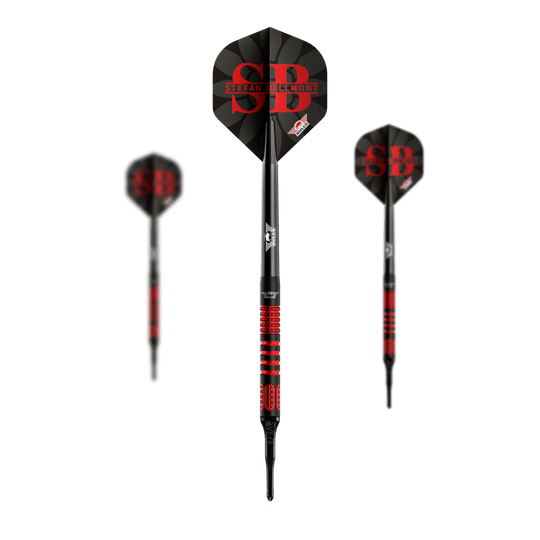 Dardos blandos Bulls NL Stefan Bellmont, 90 unidades, 20 g Hier ist ein Set der Bulls NL Stefan Bellmont 90 Softdarts - 20g zu sehen. Das Set wurde für professionelle Dartspieler entwickelt.