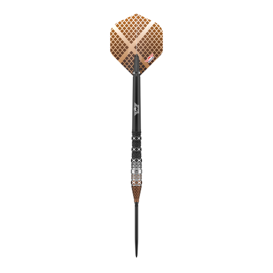 Bulls NL Max Hopp 95% Puntos Convertibles Steeldarts Die Bulls NL Max Hopp 95% Convertible Points Steeldarts werden als einzelne Darts präsentiert. Sie eignen sich hervorragend für professionelle Dartspieler.